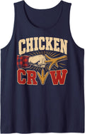Chicken Crew Backyard Poultry Sleeveless Tank Top - Navy Blue