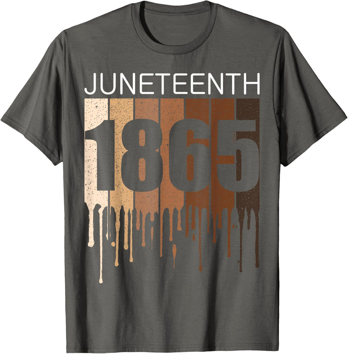 June 19, 1865 Freedom Day African American T-Shirt - Asphalt Grey