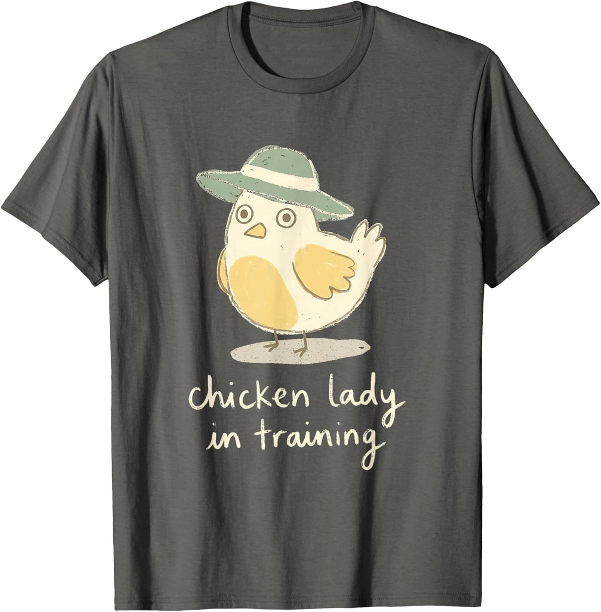 Future Crazy Chicken Lady Backyard Chickens Farm Life Quote T-Shirt - Asphalt Grey