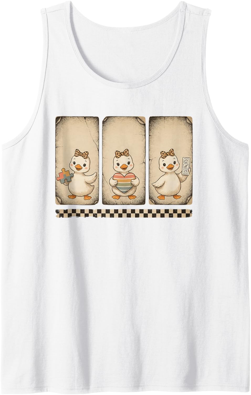 Autism Teacher Sped Educator Neurodiversity Intervention Tank Top - White