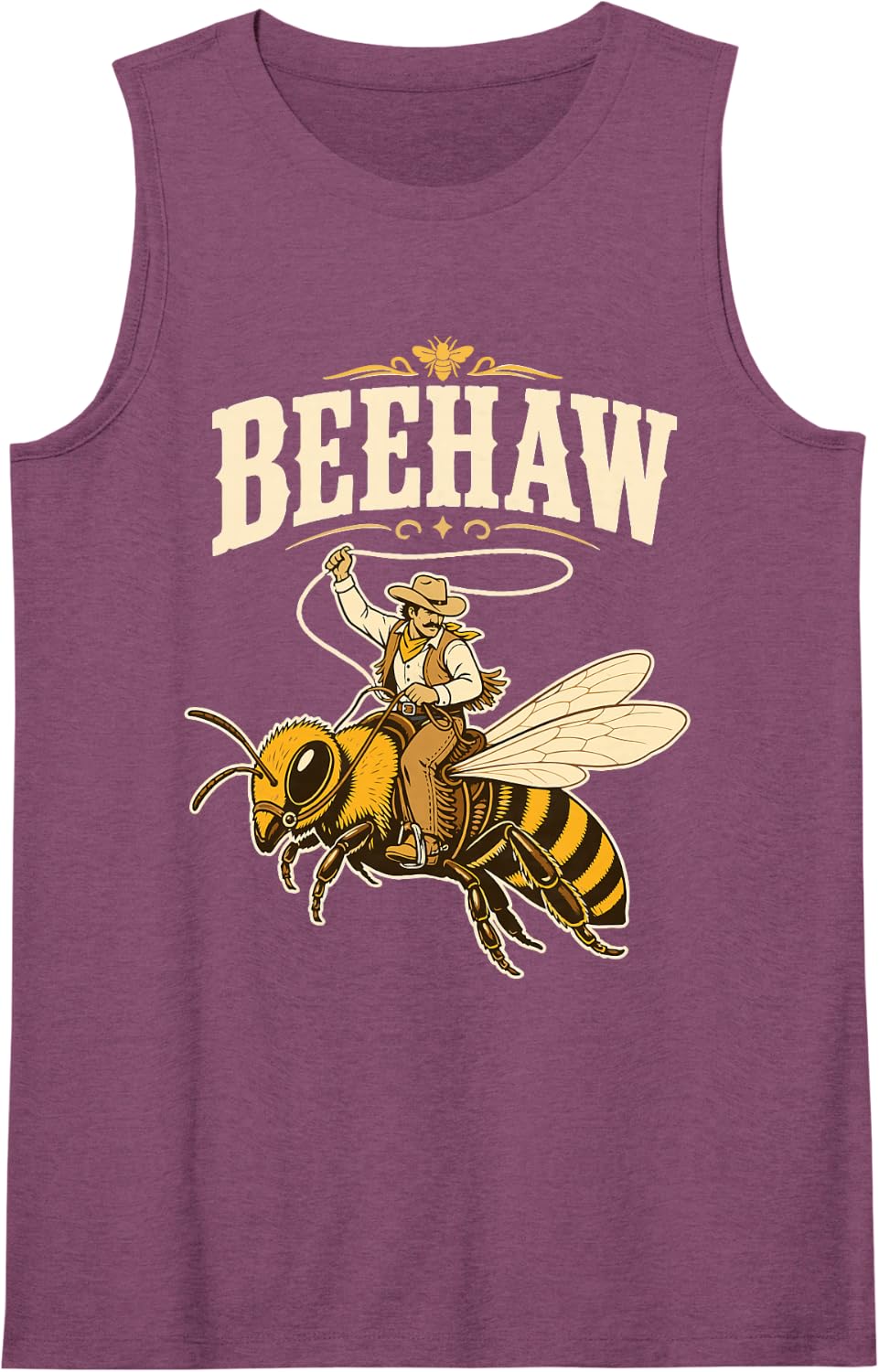 Vintage Beekeeper Apiary Beekeeping Bee Sleeveless Tank Top - Purple
