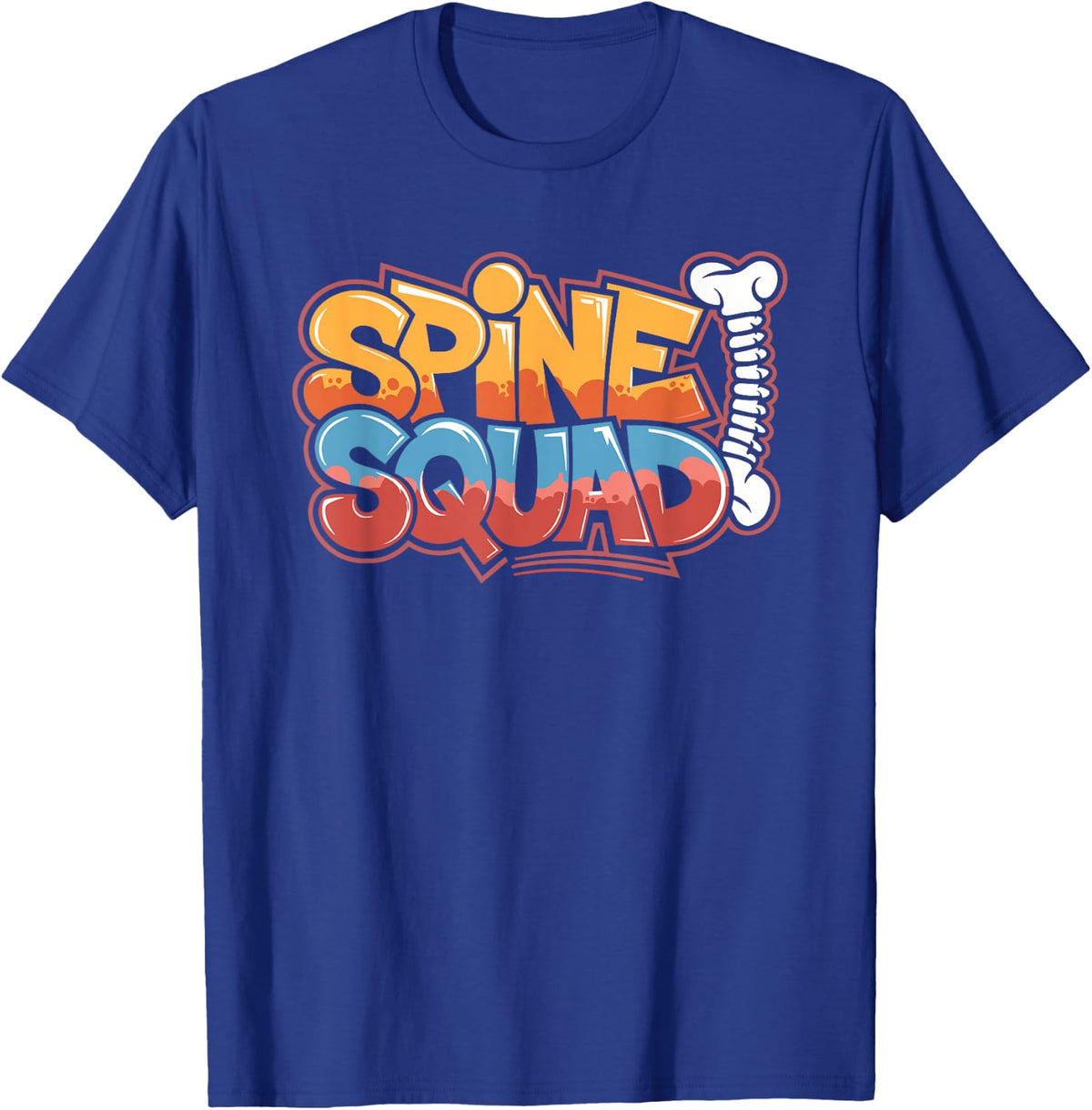 Orthopedic Nursing, Ortho Nurse Practitioner Spine Squad T-Shirt - Royal Blue
