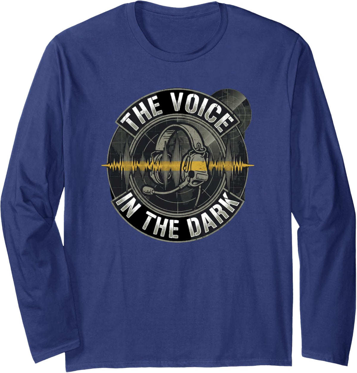 Call Taker Emergency Services Dispatcher 911 Operator Long Sleeve T-Shirt - Adult Unisex Navy Blue