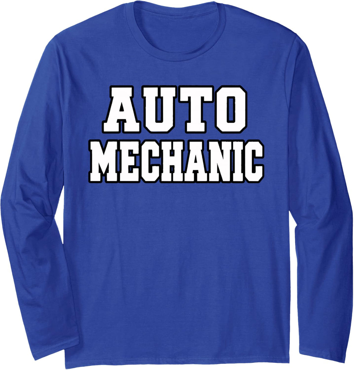 Auto Mechanic Long Sleeve T-Shirt - Adult Unisex Royal Blue