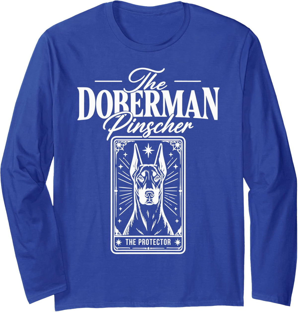 Doberman Owner Doberman Pinscher Lover Long Sleeve T-Shirt - Adult Unisex Royal Blue