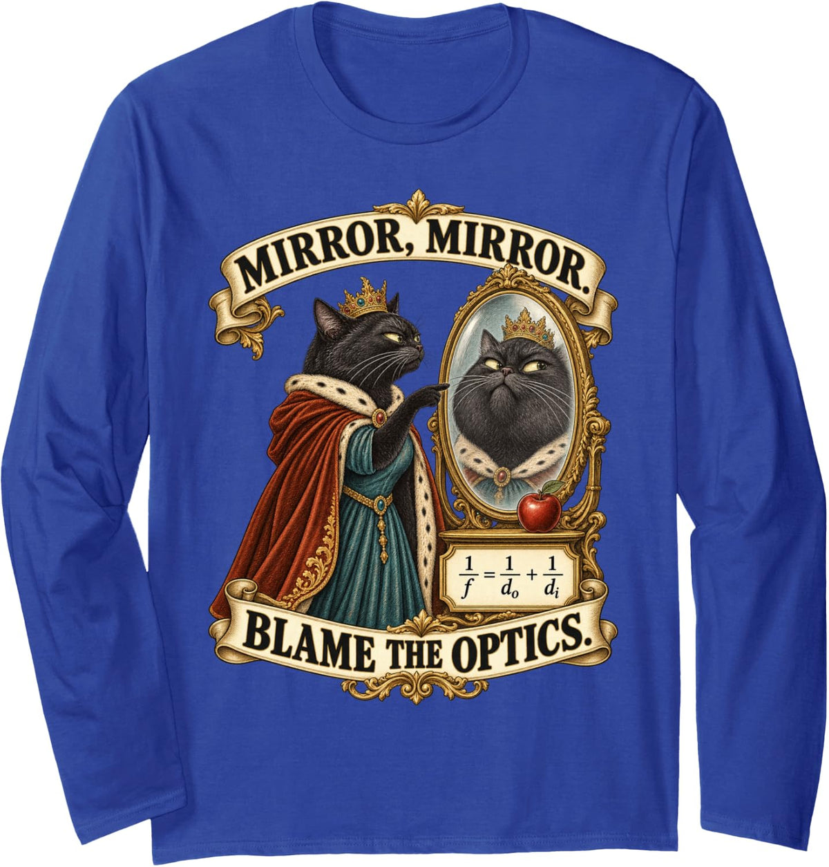 Physics Meme Grimms Fairytales Physicist Optics Long Sleeve T-Shirt - Adult Unisex Royal Blue