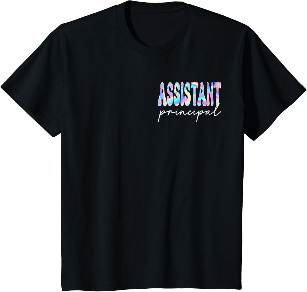 Assistant Principal Groovy Back to School Teachers Women T-Shirt - Black