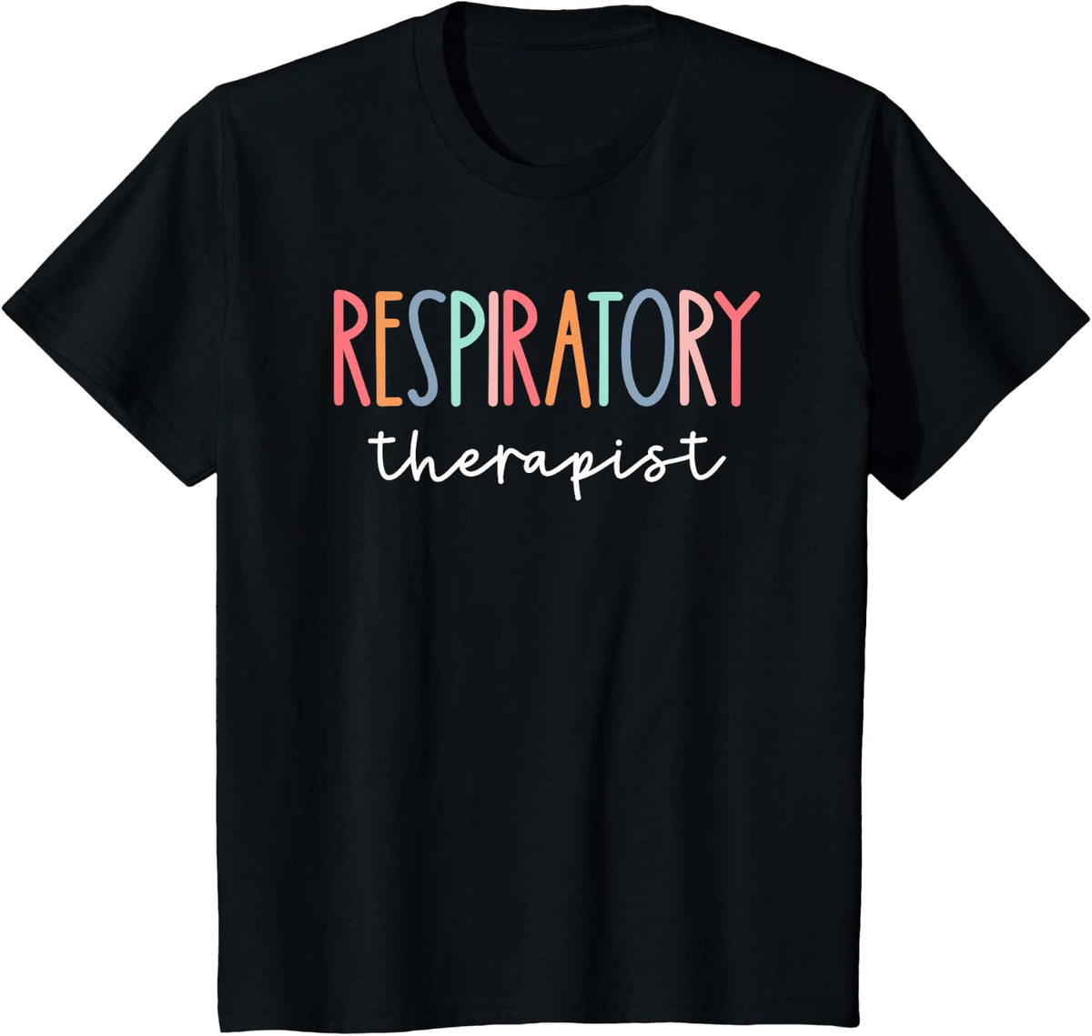 Respiratory Therapist T-Shirt Funny RT Care Tee for Respiratory Therapy Professionals - Black