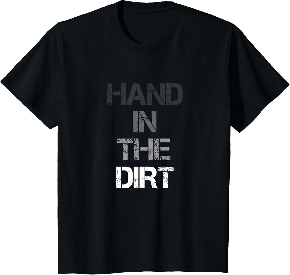 Football Lineman Shirts for Men Gloves Hand in The Dirt Tees T-Shirt - Black