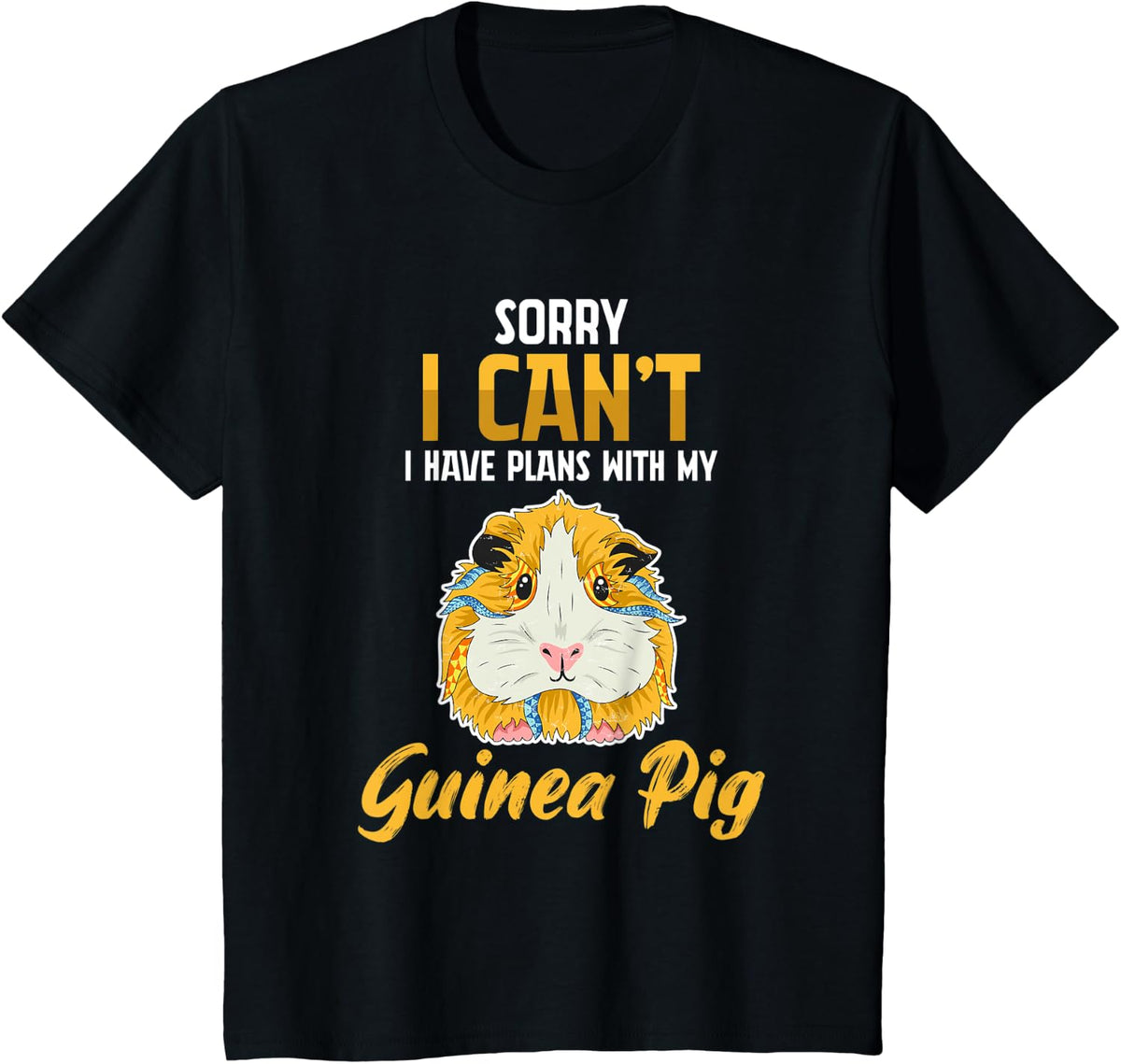 Piggy Quote for a Guinea Pig Owner T-Shirt - Black