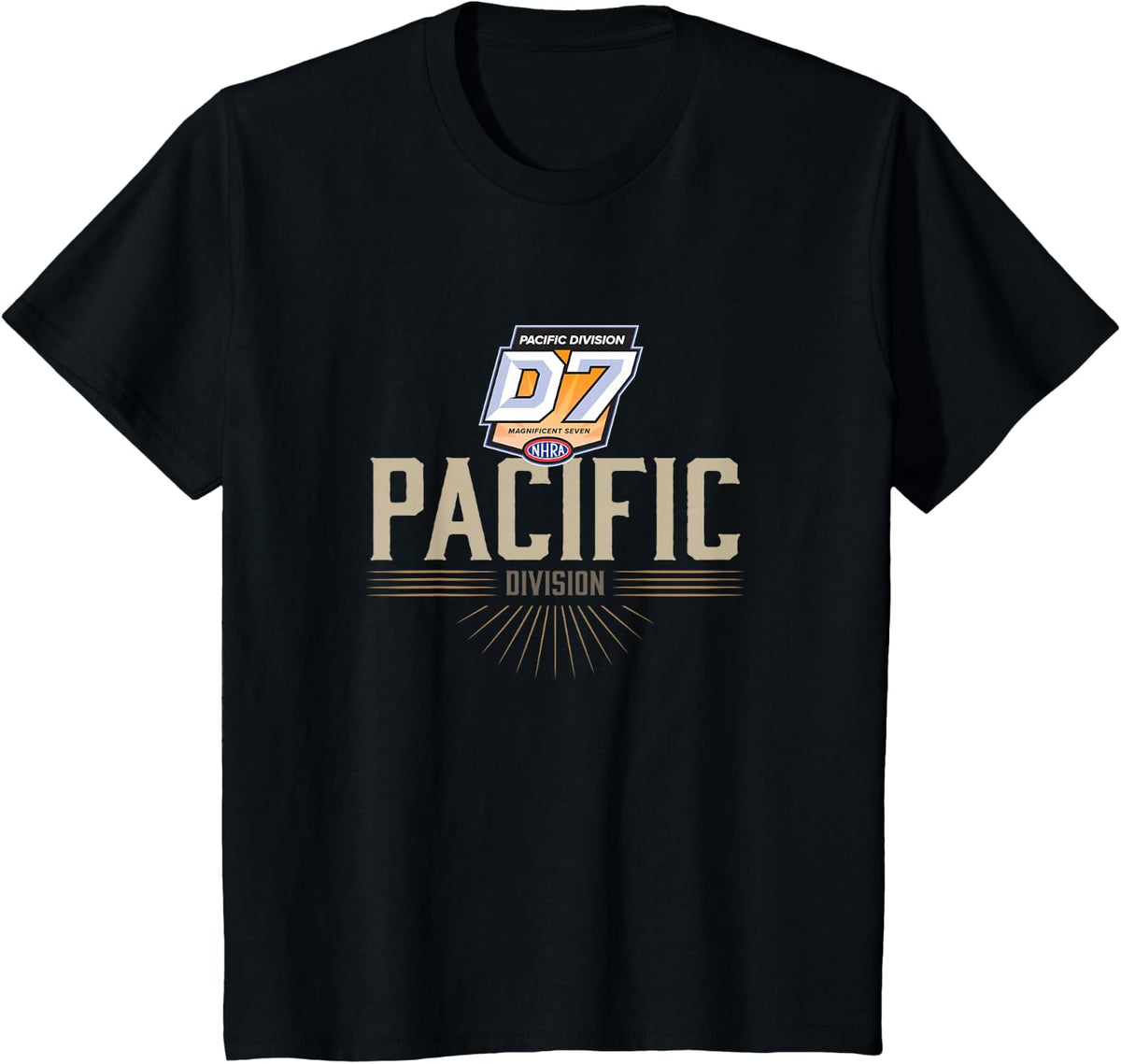 NHRA Division 7 Sunburst T-Shirt - Black