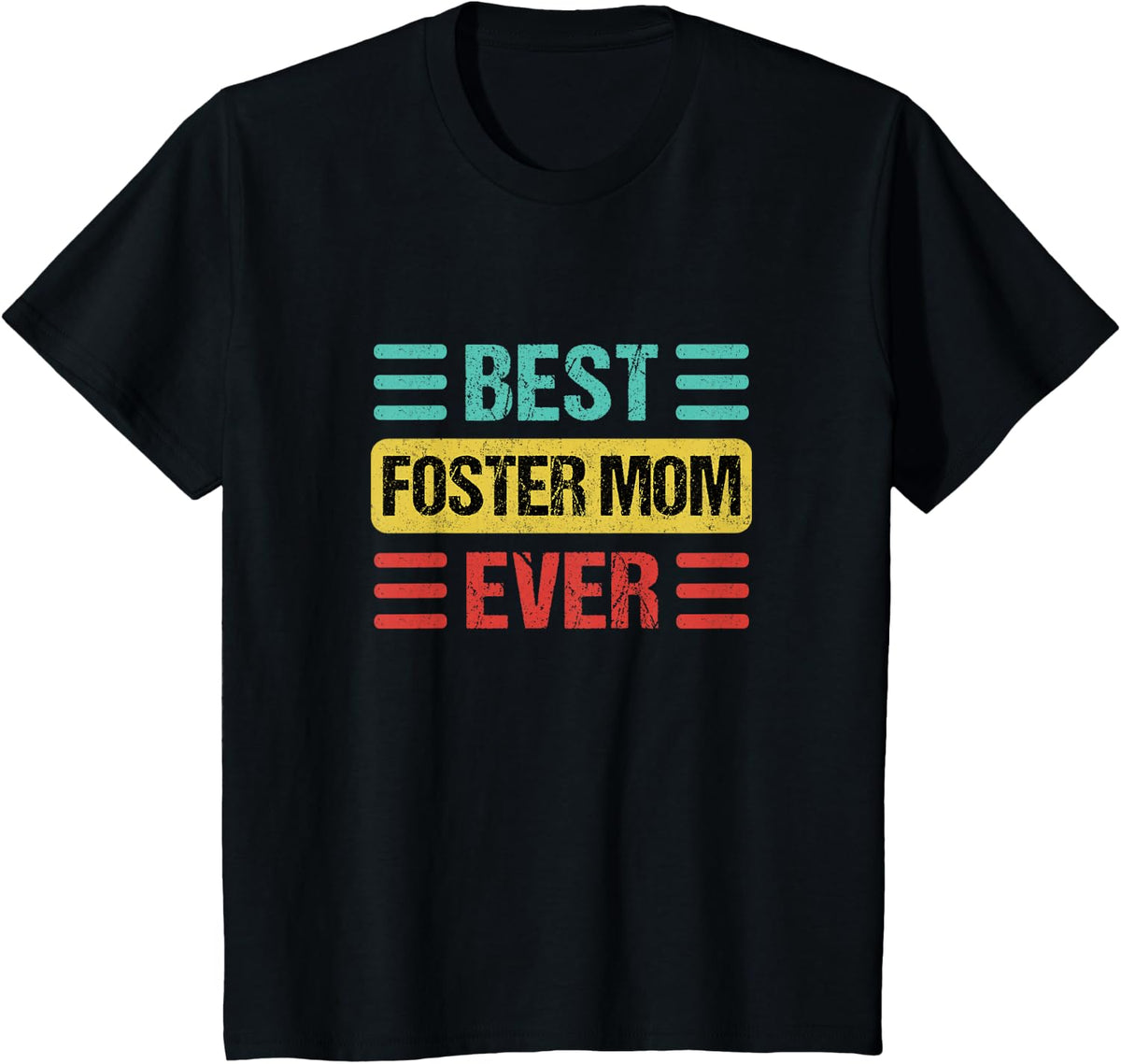 Foster Mom T-Shirt - Black