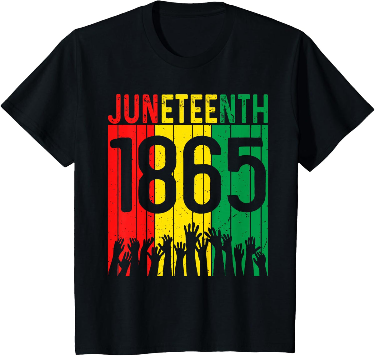Juneteenth 1865 Independence Freedom Day African Pride T-Shirt - Black