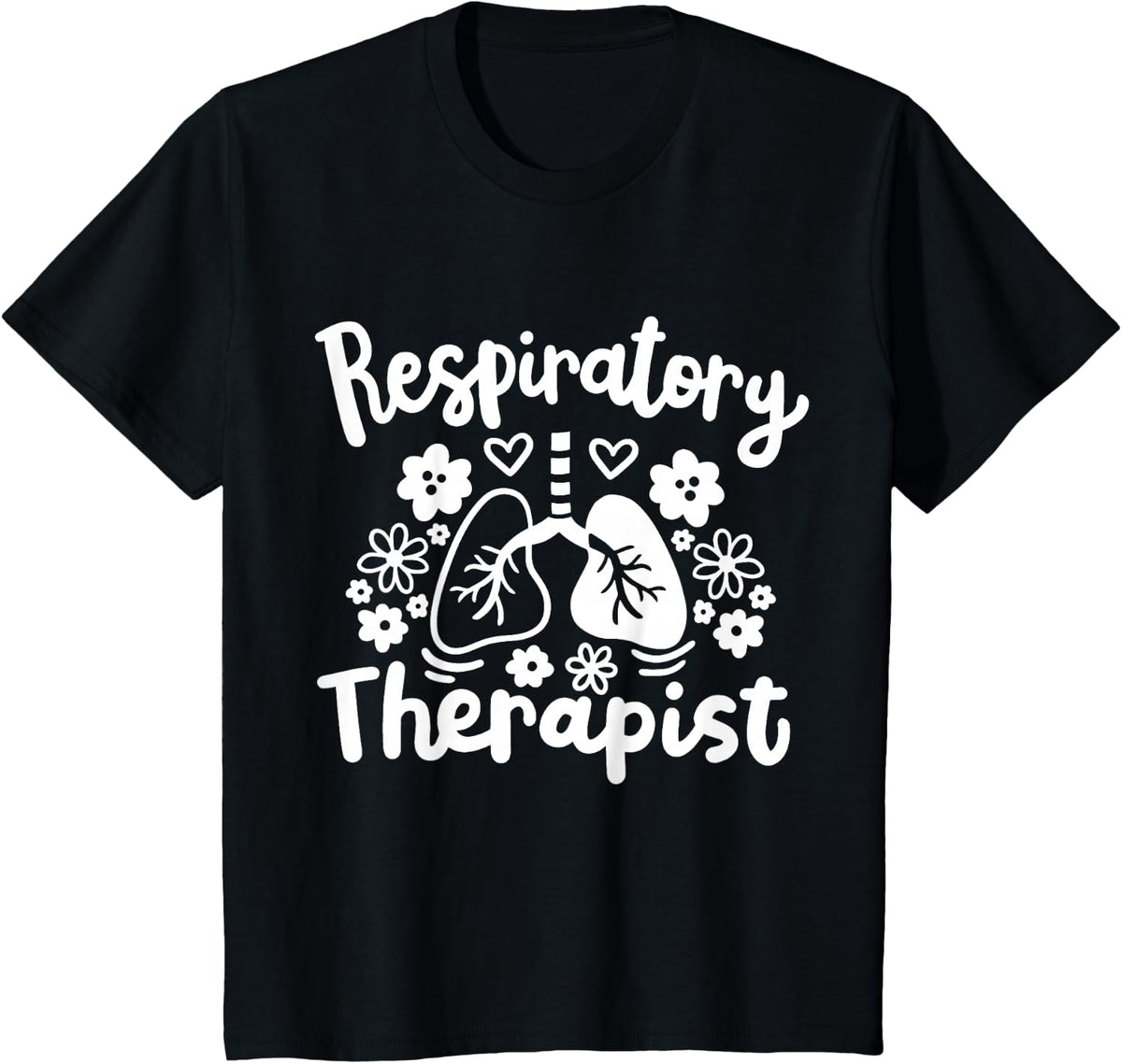 Respiratory Therapist RT Tees T Shirts Registered Respiratory Therapy Shirt - Black