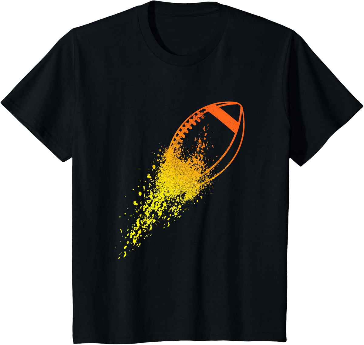 Football Quarterback Lineman Vintage Football Player T-Shirt - Black