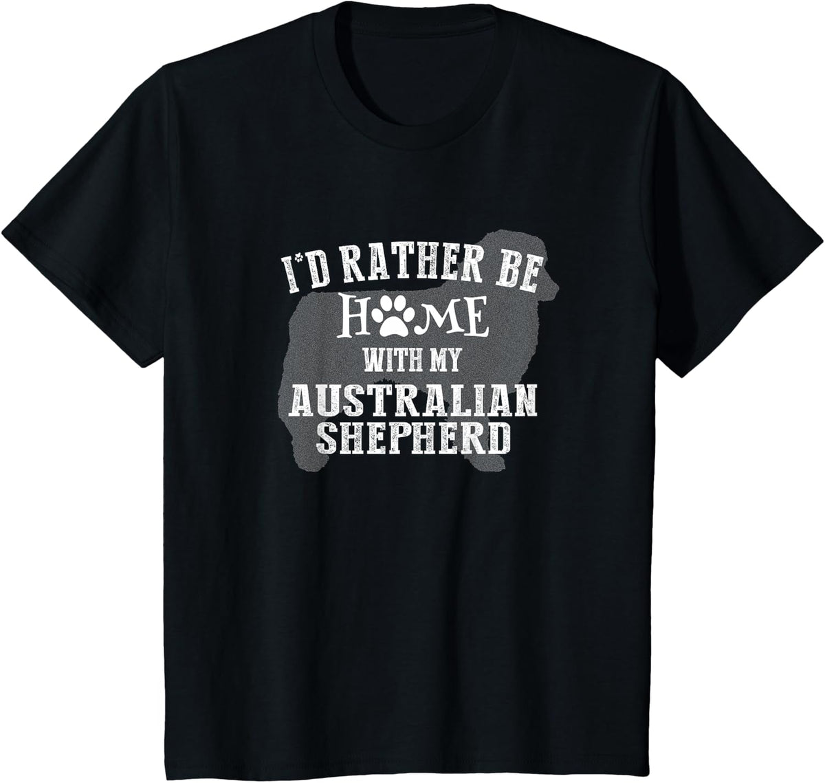 Australian Shepherd Shirt Design for Aussie Dog Lovers T-Shirt for Men Women Kids - Black