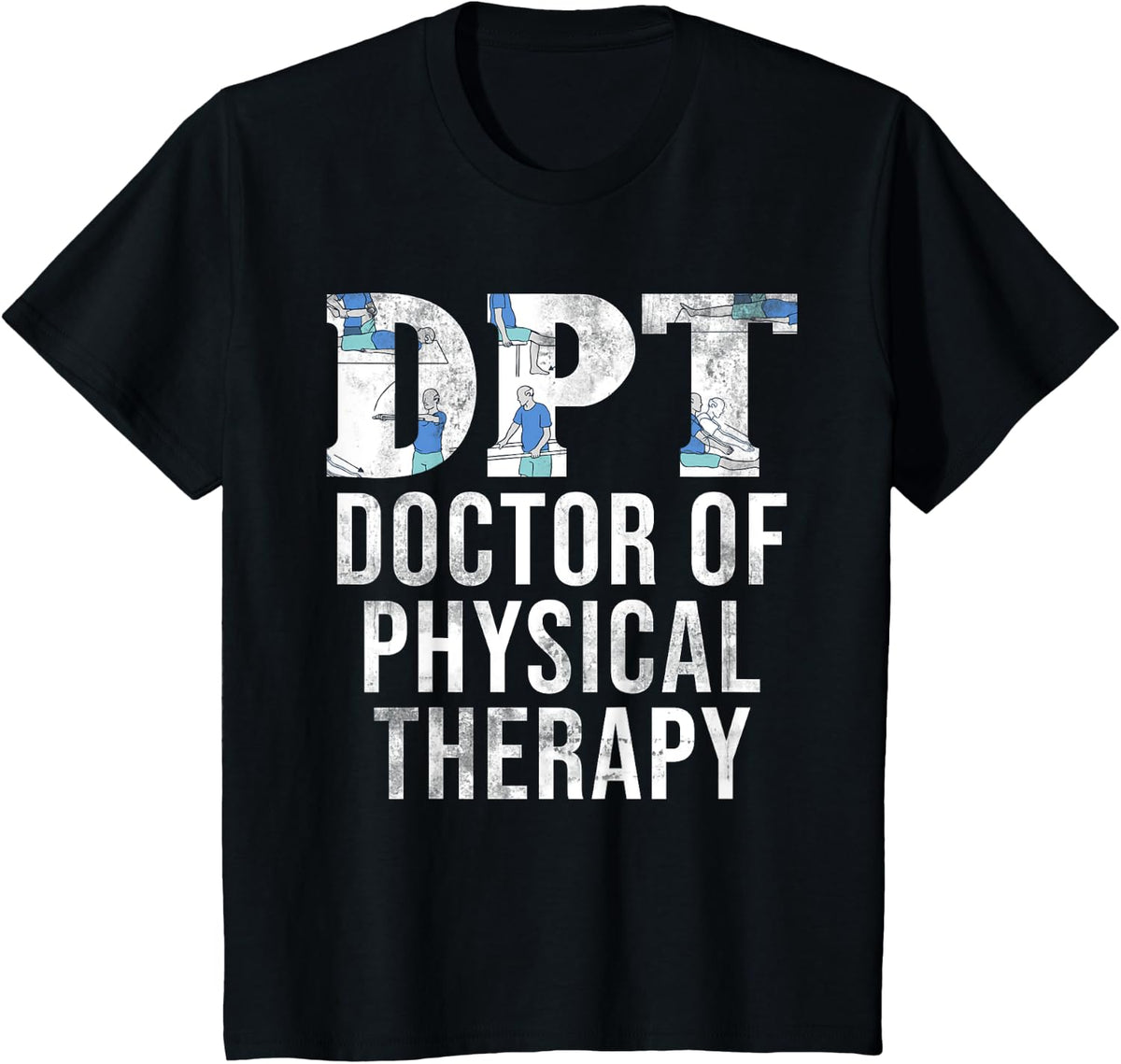 PTA Physical Therapist Doctor Gift DPT Physical Therapy T-Shirt - Black