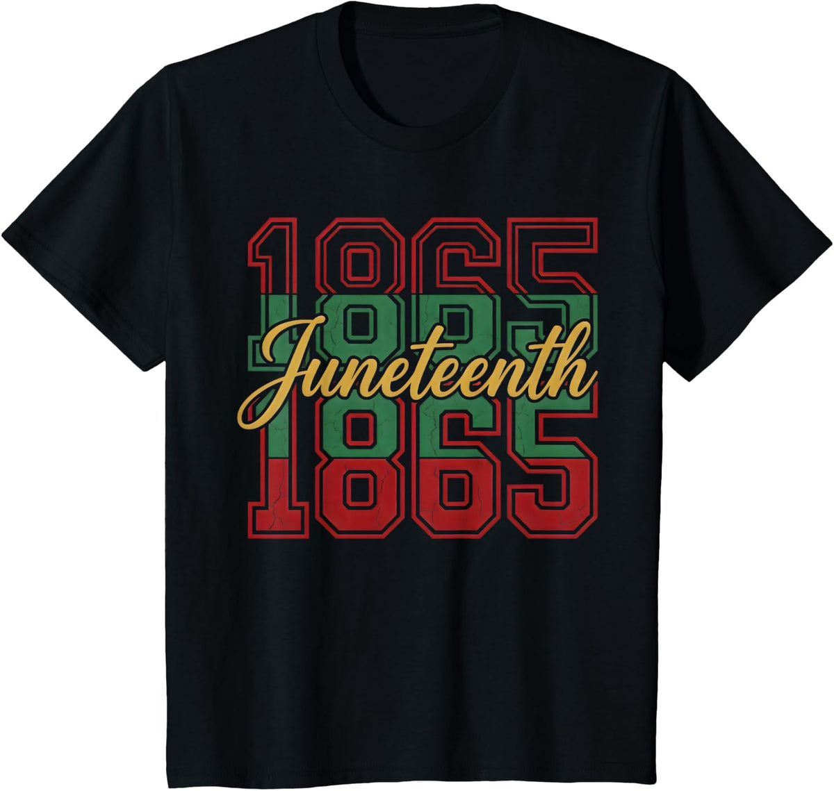 Juneteenth 1865 African American Freedom Day Men Women T-Shirt - Black
