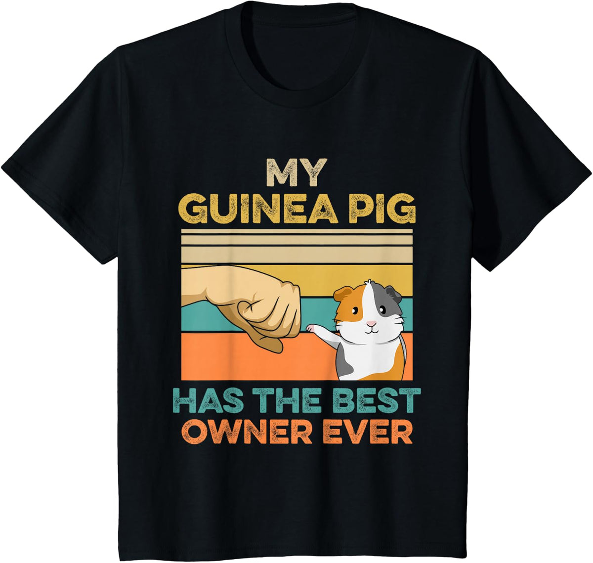 Piggy Quote for a Guinea Pig Lover T-Shirt - Black