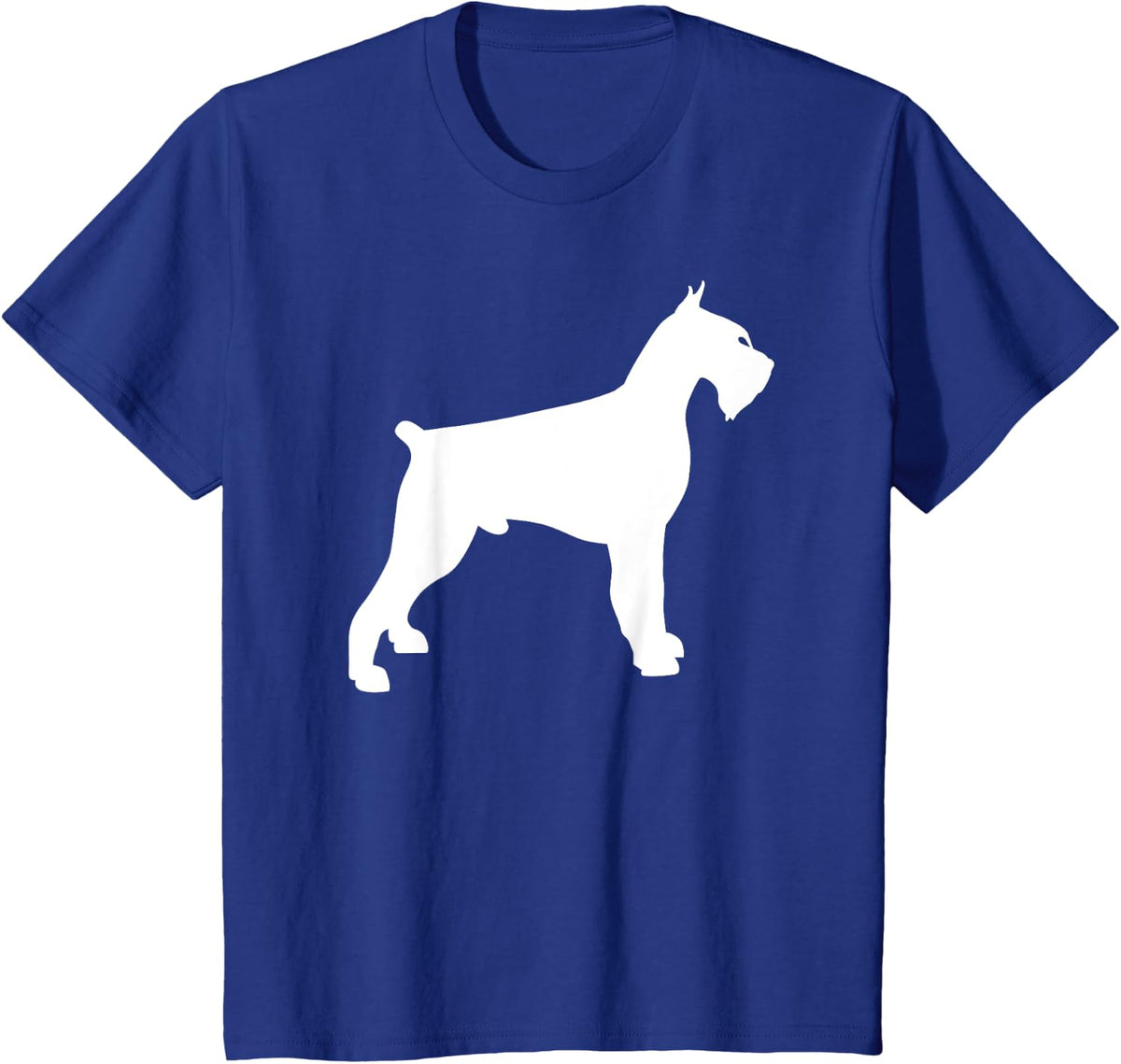 Giant Schnauzer silhouette T-Shirt - Royal Blue