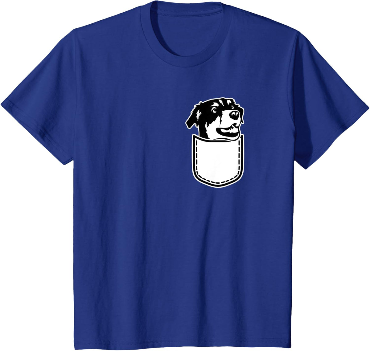 Australian Shepherd pocket T-Shirt - Royal Blue