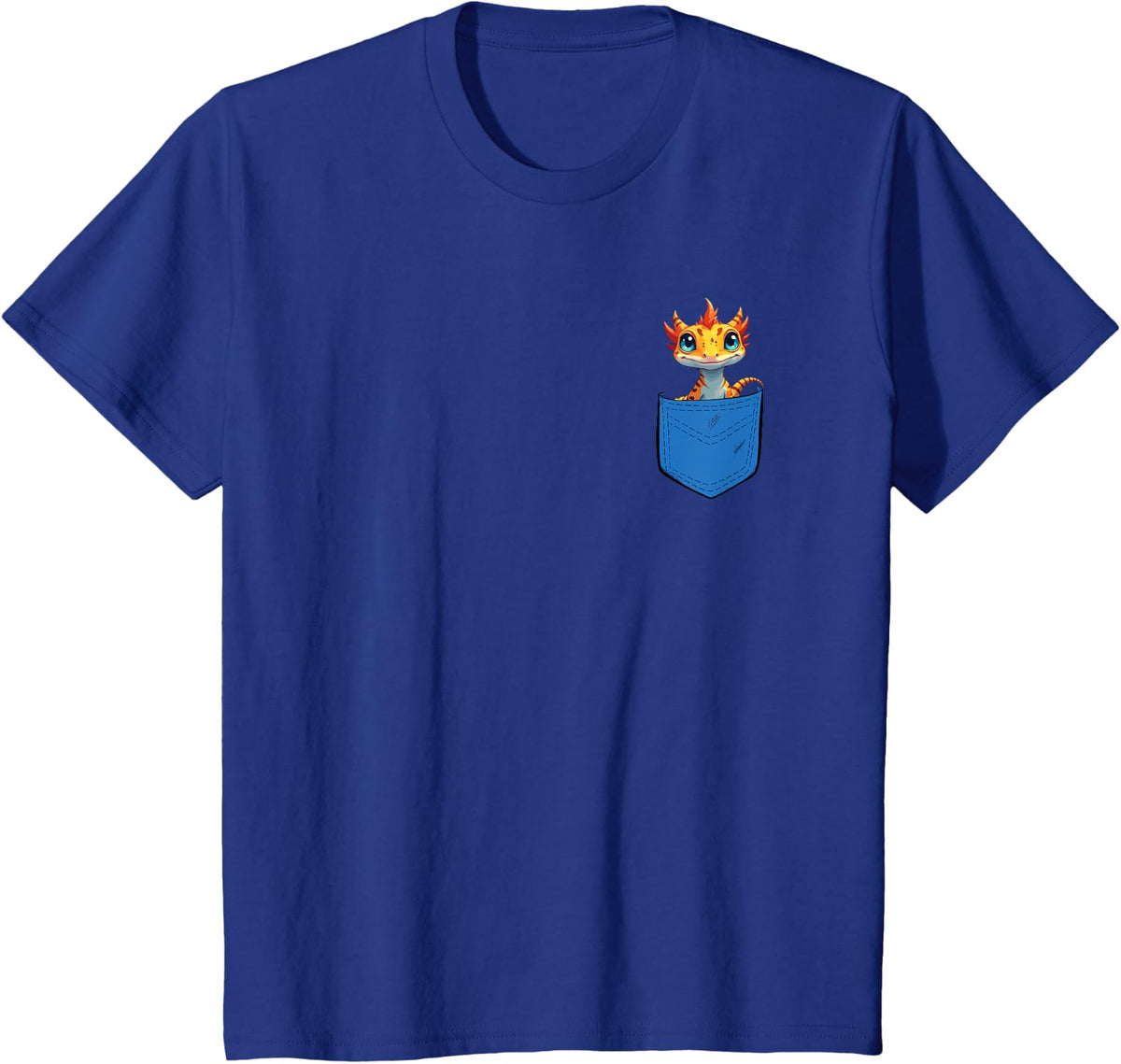 Eyelash Crested Gecko In A Pocket Lizard Lover Crested Gecko T-Shirt - Royal Blue