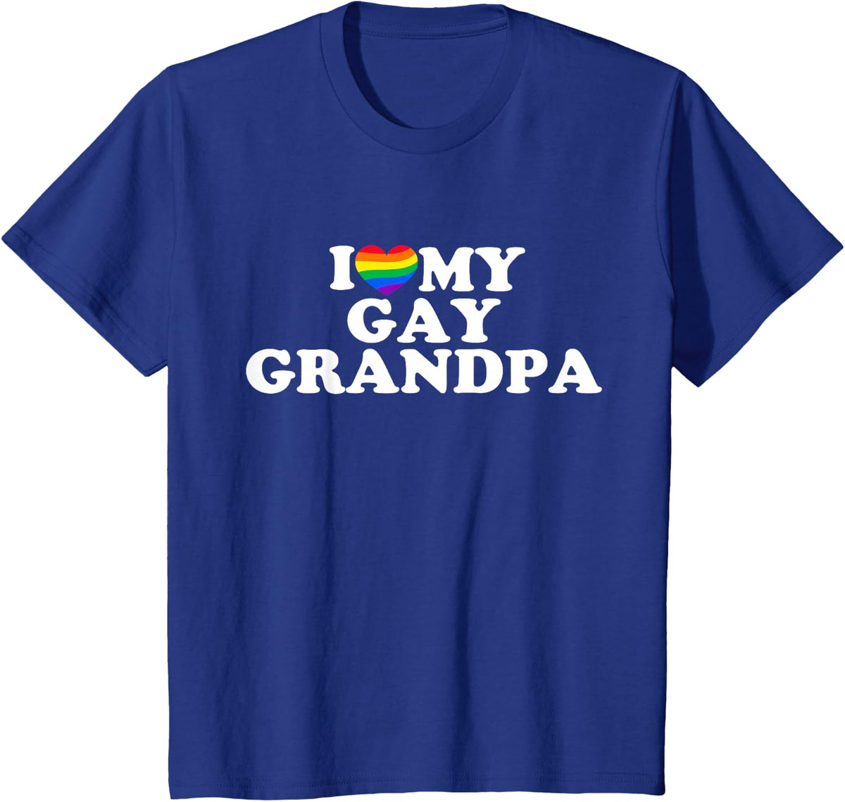 I Love My Gay Grandpa T-Shirt - Royal Blue
