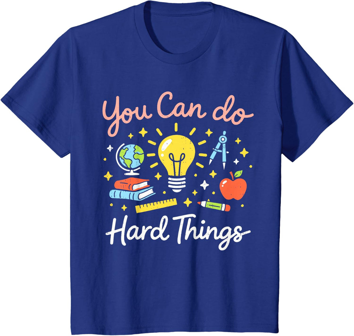 Motivational Test Day State Testing Teacher Student Girl Boy T-Shirt - Royal Blue