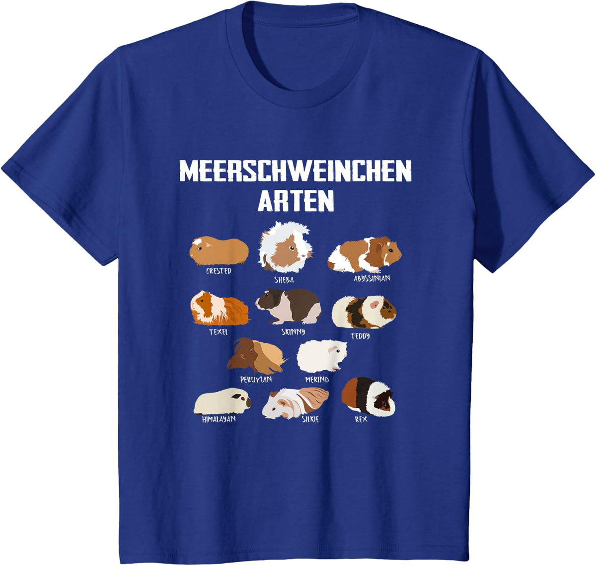 Guinea pigs species design T-Shirt - Royal Blue