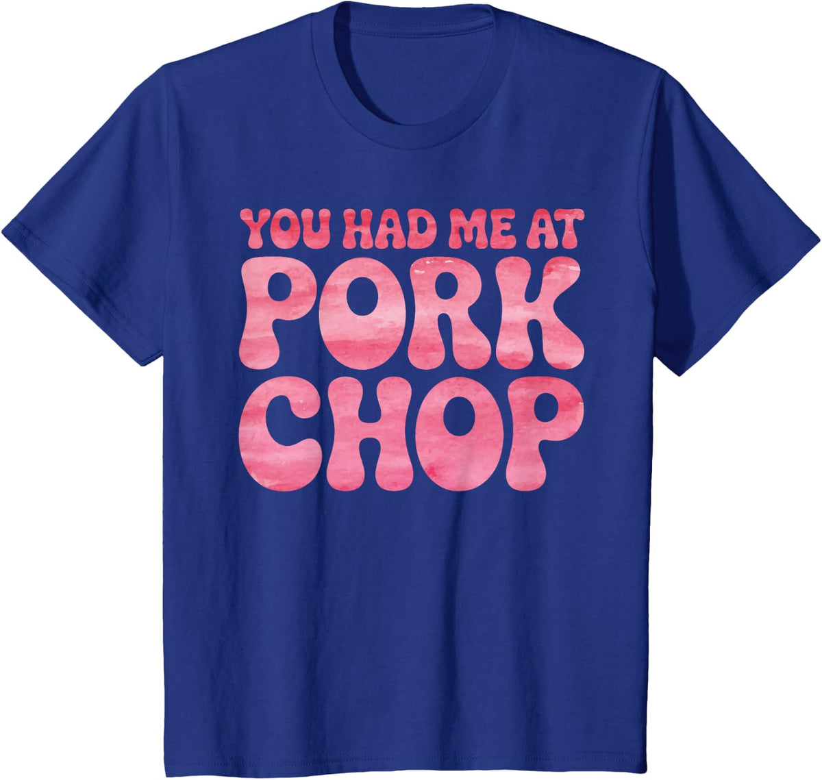 Best Pork Chop Art for Men Women Meat BBQ Pork Chop Lover T-Shirt - Royal Blue