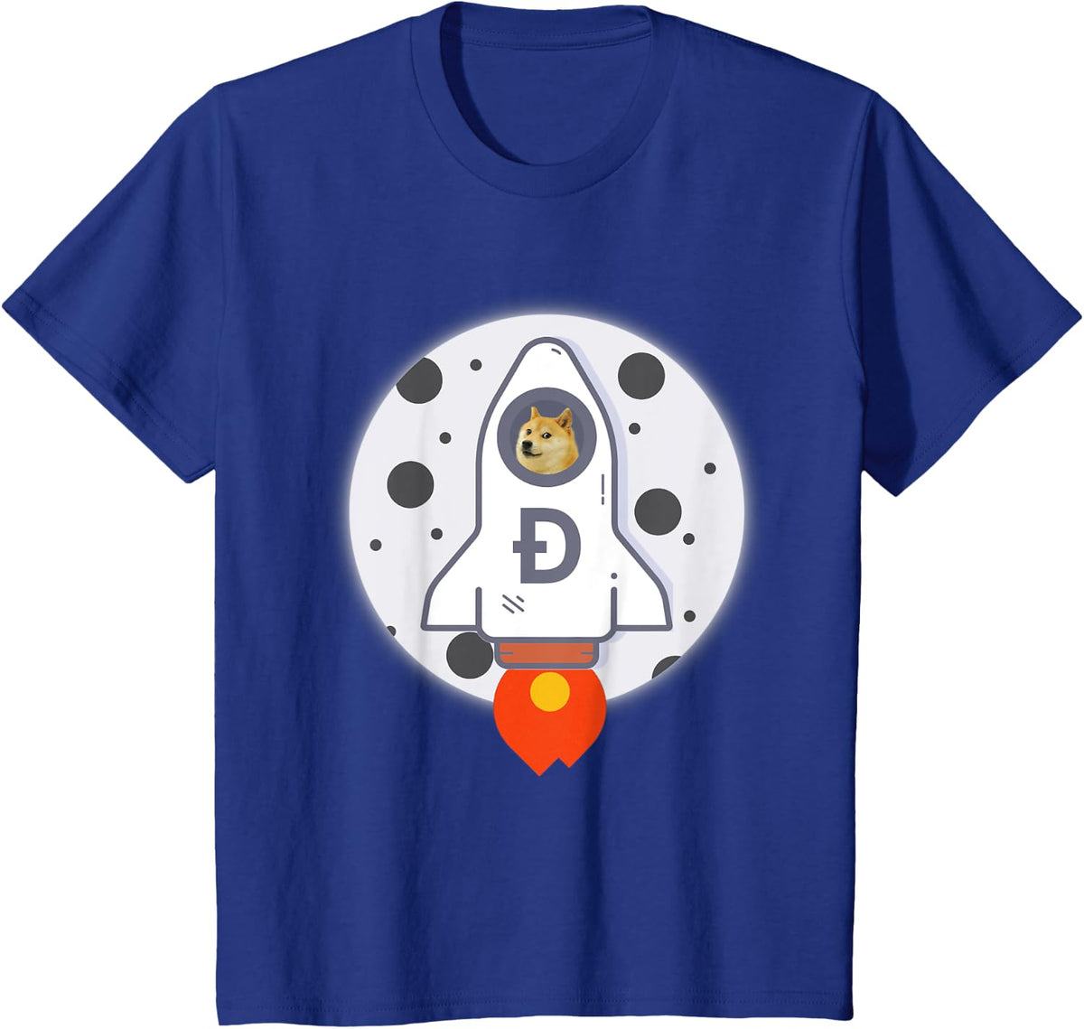 DogeCoin Doge To The Moon Crypto Gifts T-Shirt - Royal Blue