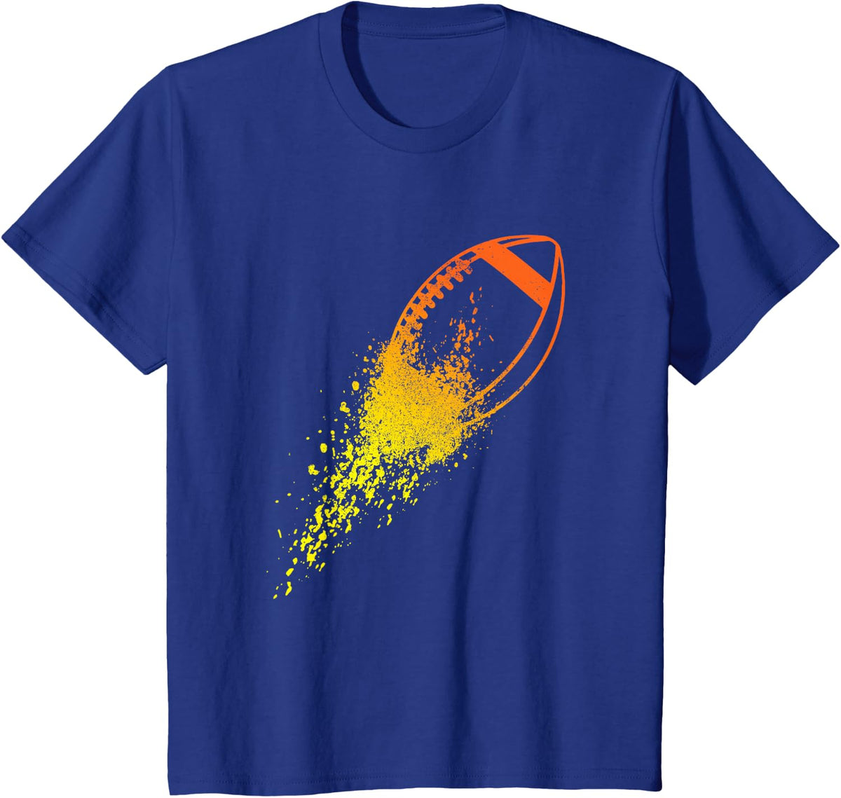 Football Quarterback Lineman Vintage Football Player T-Shirt - Royal Blue