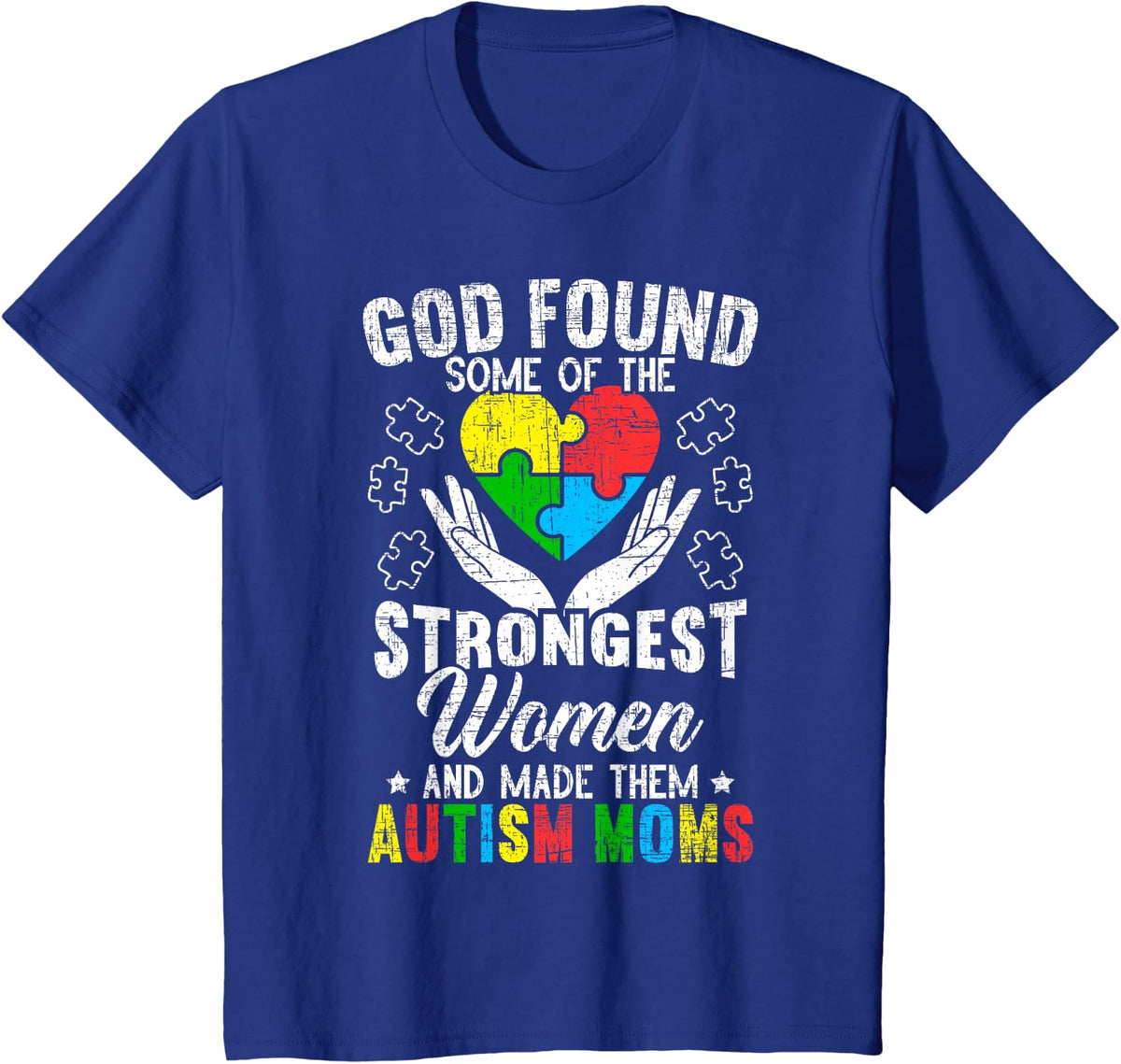 Autism Mom ASD Awareness Autism Spectrum Disorder Mother T-Shirt - Royal Blue
