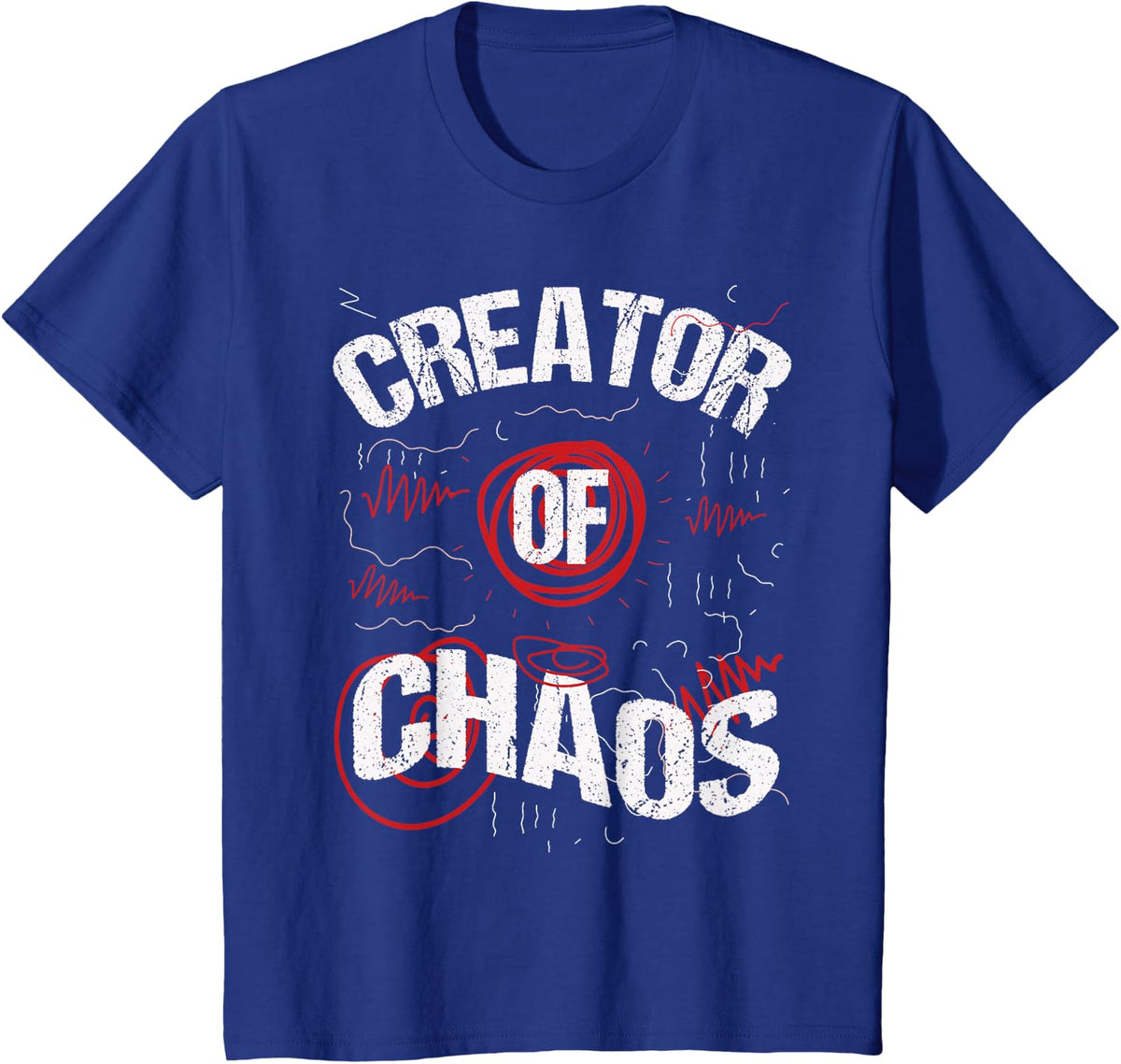 Chaos Coordinator Creator Busy Dad or Mom Child Creates T-Shirt - Royal Blue