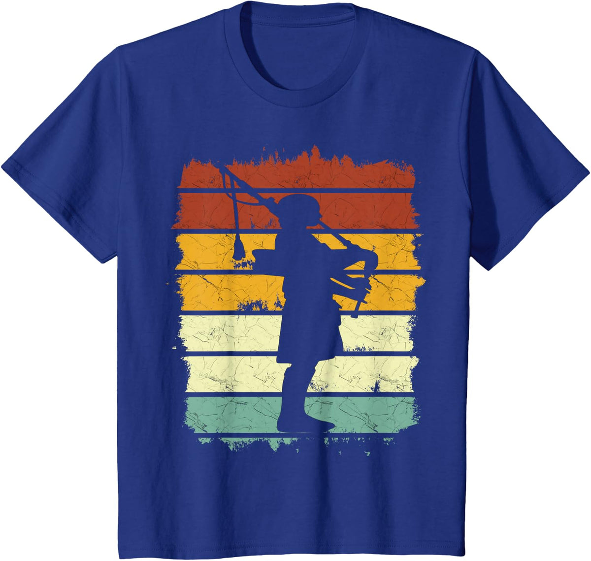 Bagpiper Bagpiping Kilt Scottish Blow Bagpipe T-Shirt - Royal Blue
