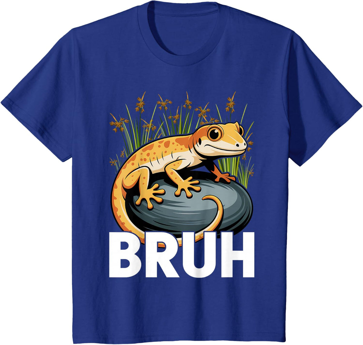 Pet Lizard Bruh Crested Gecko Lover T-Shirt - Royal Blue