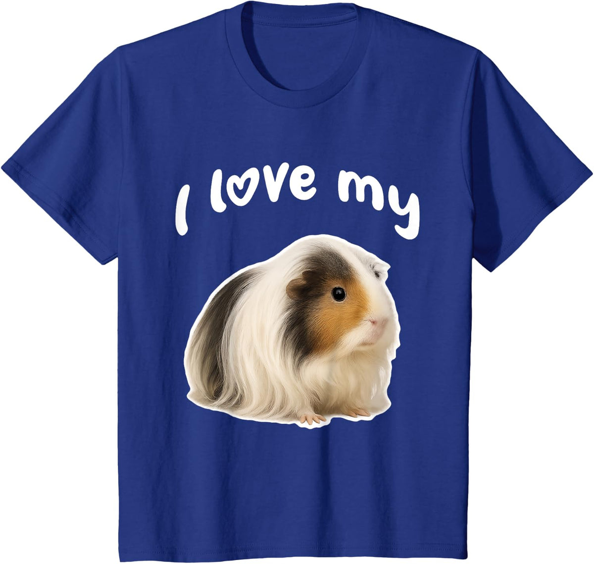 I Love My Peruvian Guinea Pig T-Shirt - Royal Blue