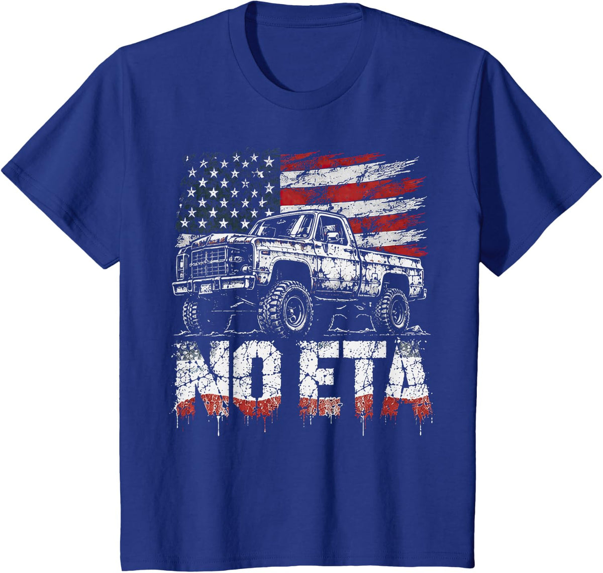 No ETA Truck Mechanics Humor for Auto Lovers T-Shirt - Royal Blue