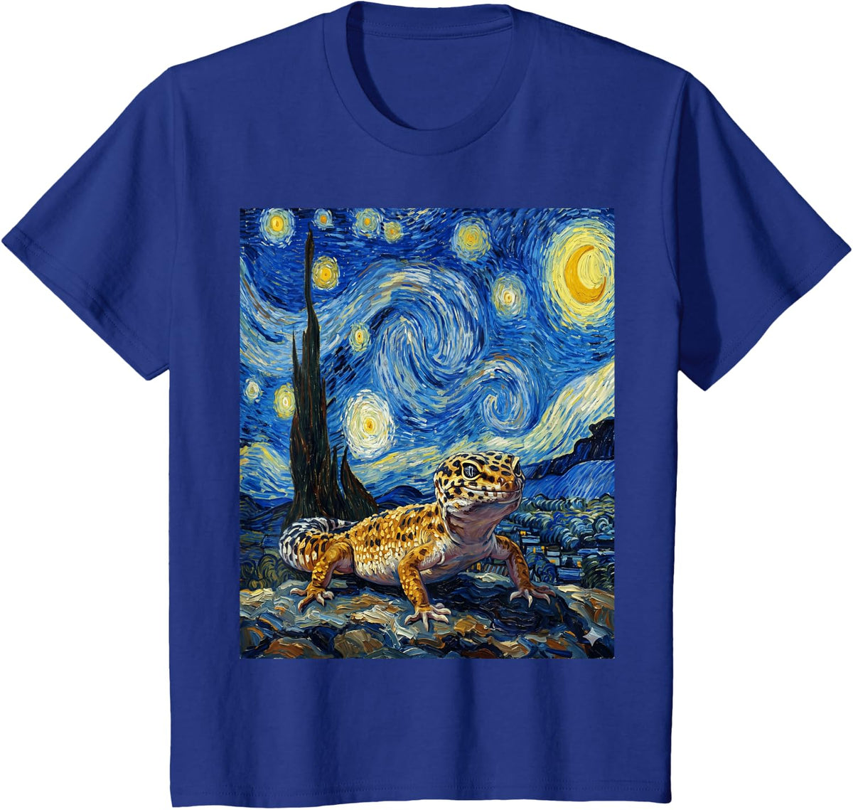 Cute Lizard Reptile Leopard Gecko Men Women Kid T-Shirt - Royal Blue