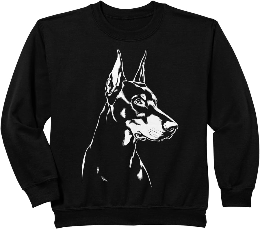 Doberman Dog Sweatshirt - Black