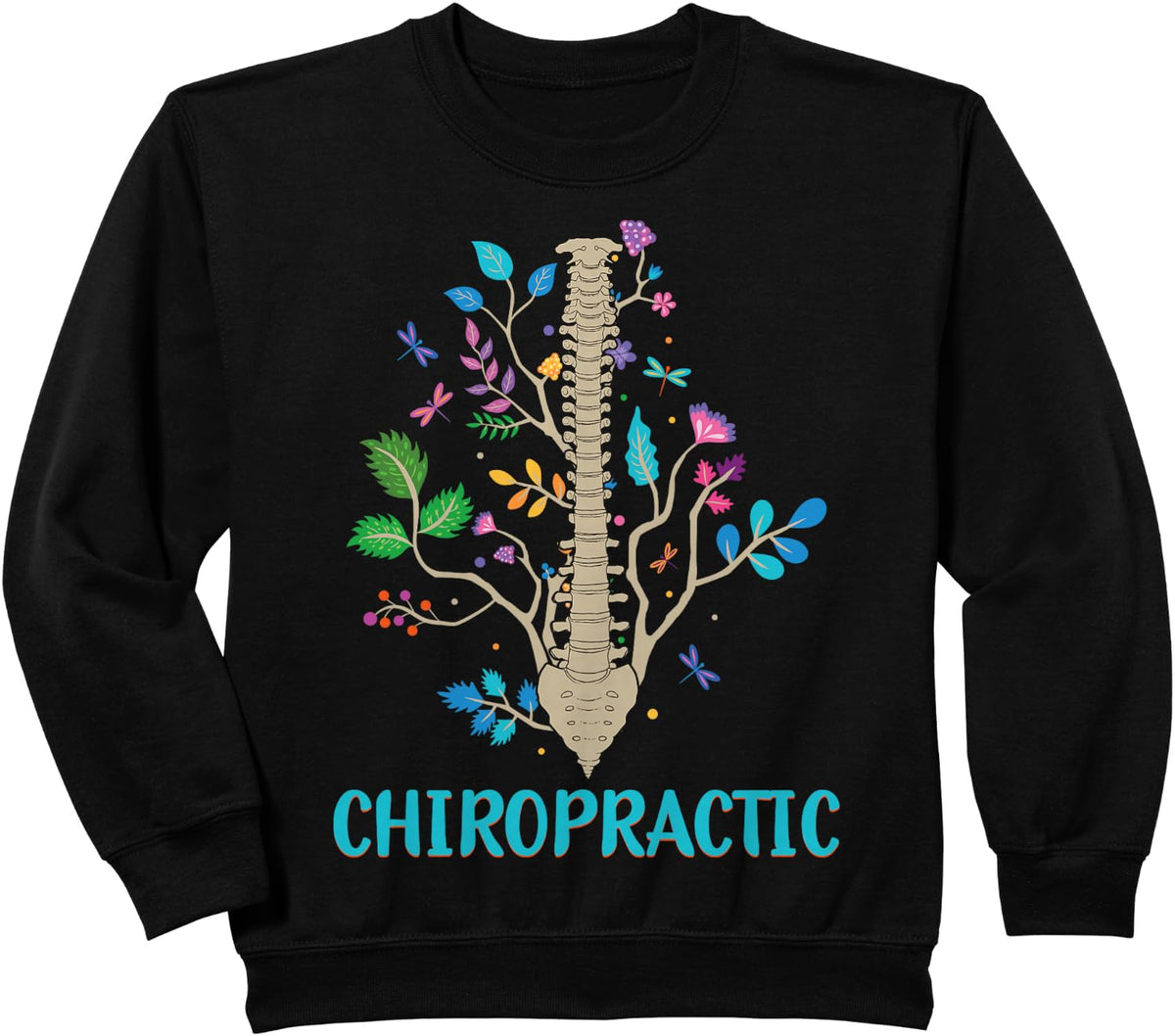 Chiropractic Spinal Cord Chiropractor Sweatshirt - Black