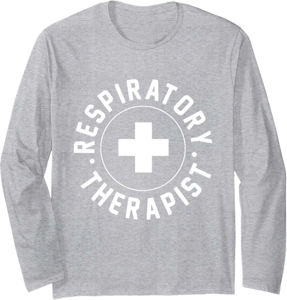 Breathing Life Into Healthcare: Respiratory Therapist Long Sleeve T-Shirt - Adult Unisex Heather Grey