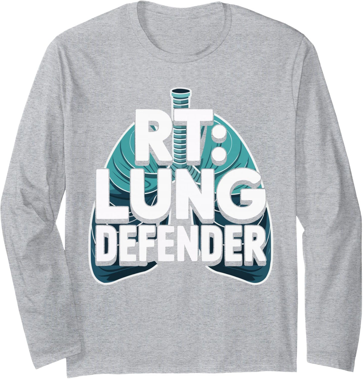 Respiratory Therapist Job Profession Respiratory Therapy Long Sleeve T-Shirt - Adult Unisex Heather Grey