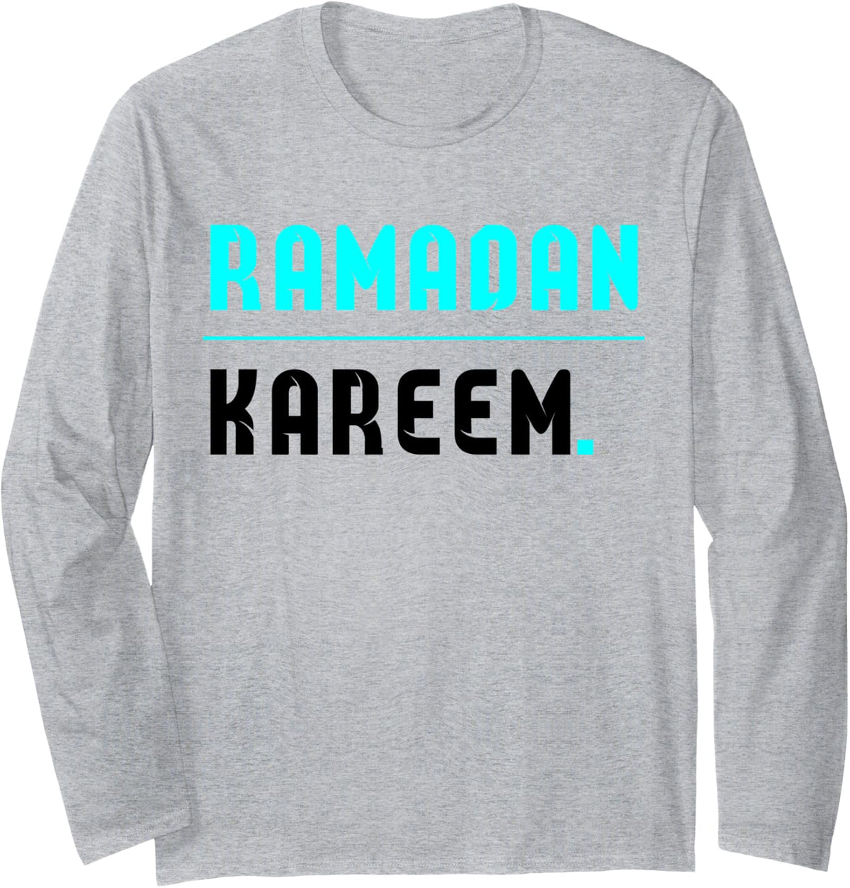 Ramadan Kareem Long Sleeve T-Shirt - Adult Unisex Heather Grey