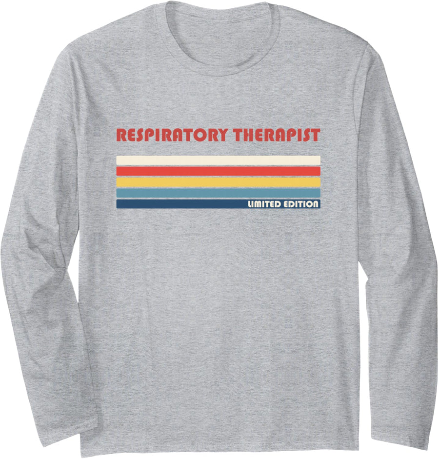 Respiratory Therapist Healthcare Medical Long Sleeve T-Shirt - Adult Unisex Heather Grey