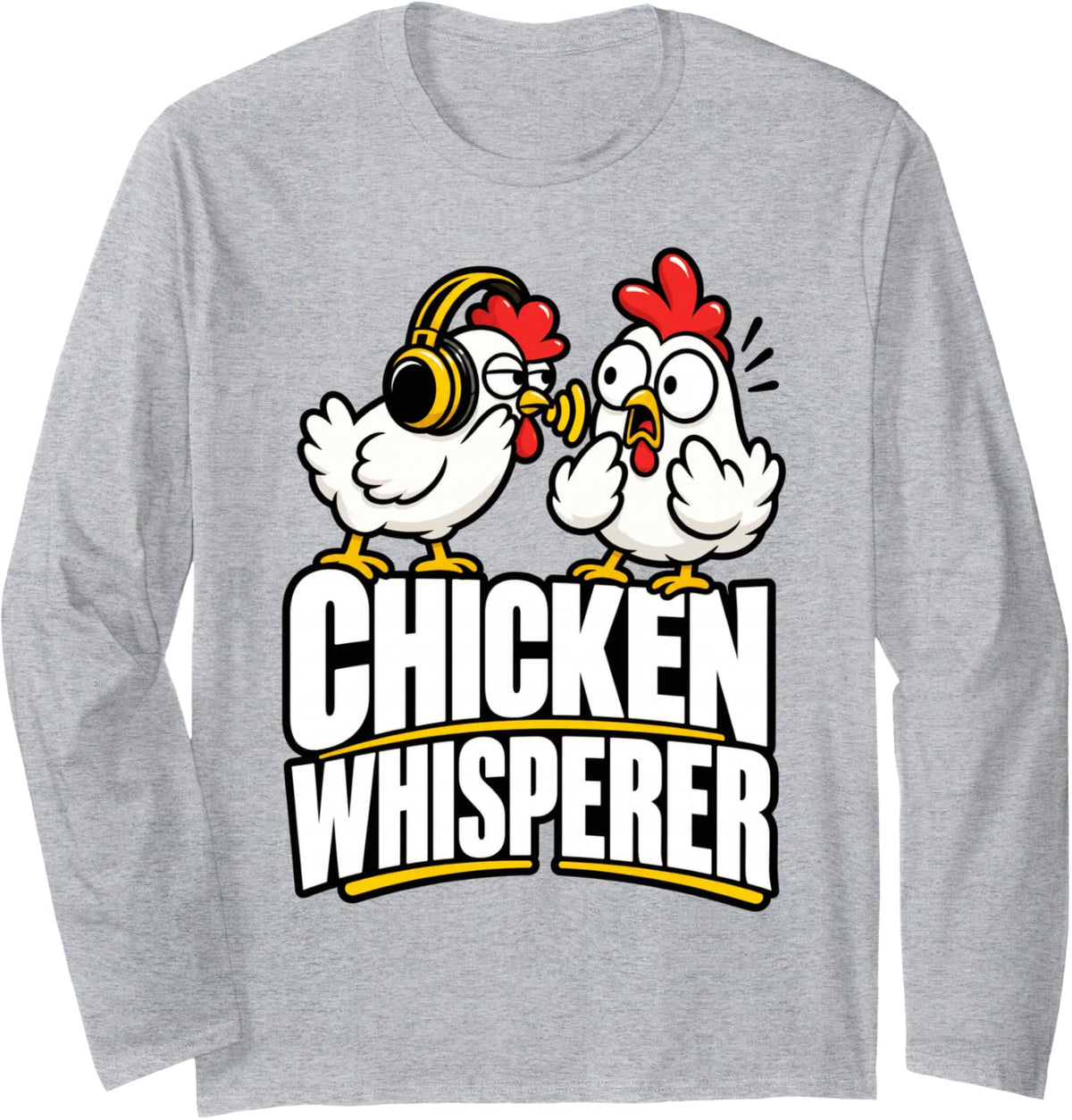 Farming Long Sleeve T-Shirt - Adult Unisex Heather Grey