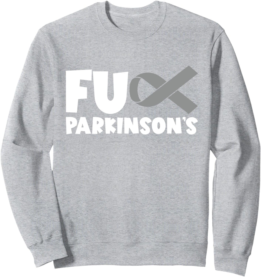 Parkinson's Disease Awareness Month Parkinsons Sweatshirt - Adult Unisex Heather Grey
