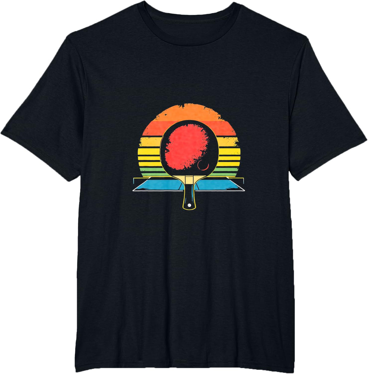 Retro table tennis T-Shirt - Black