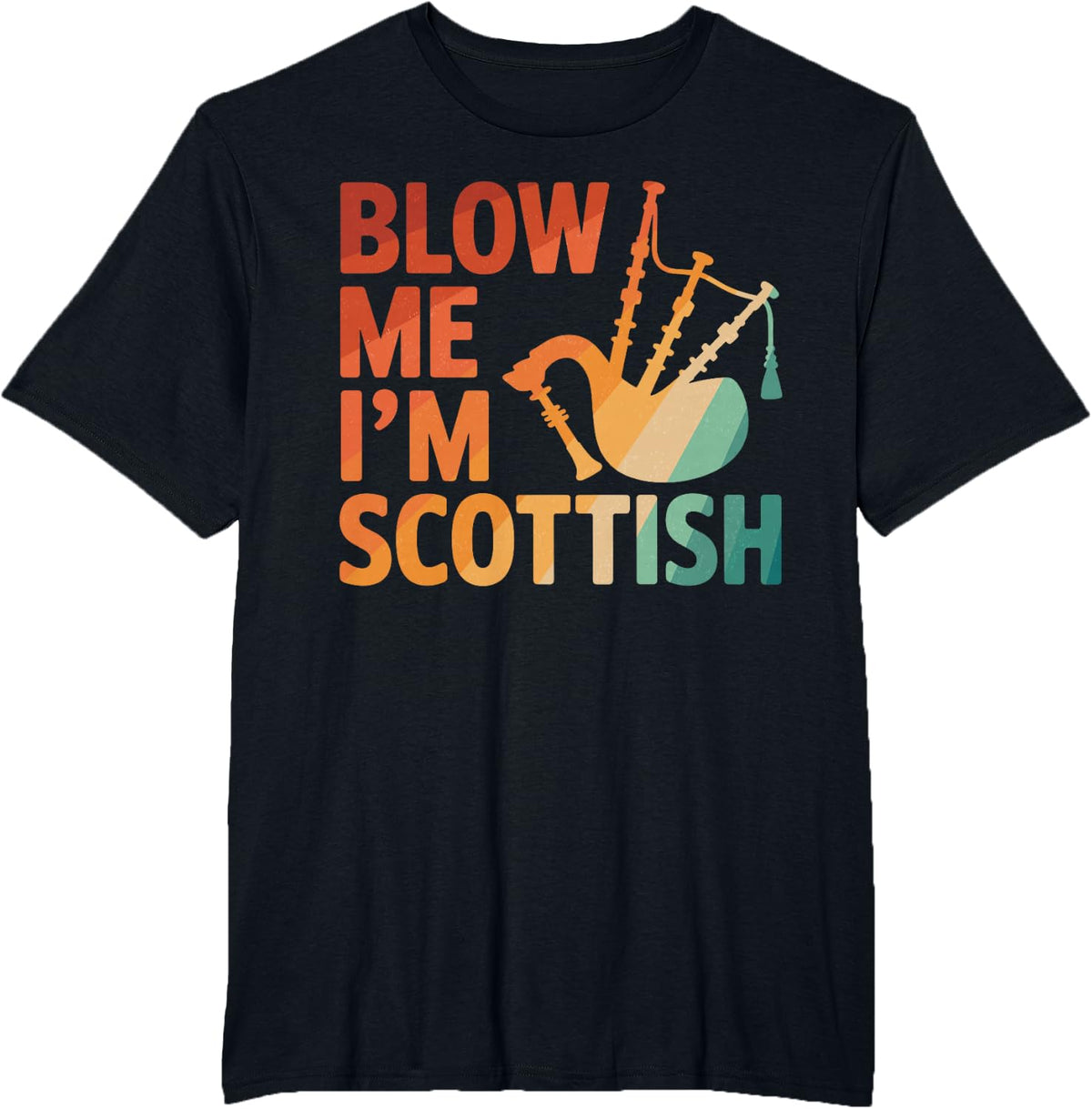 Best Bagpipe Design for Men Boys Dad Bagpiper Bagpipe Player T-Shirt - Black