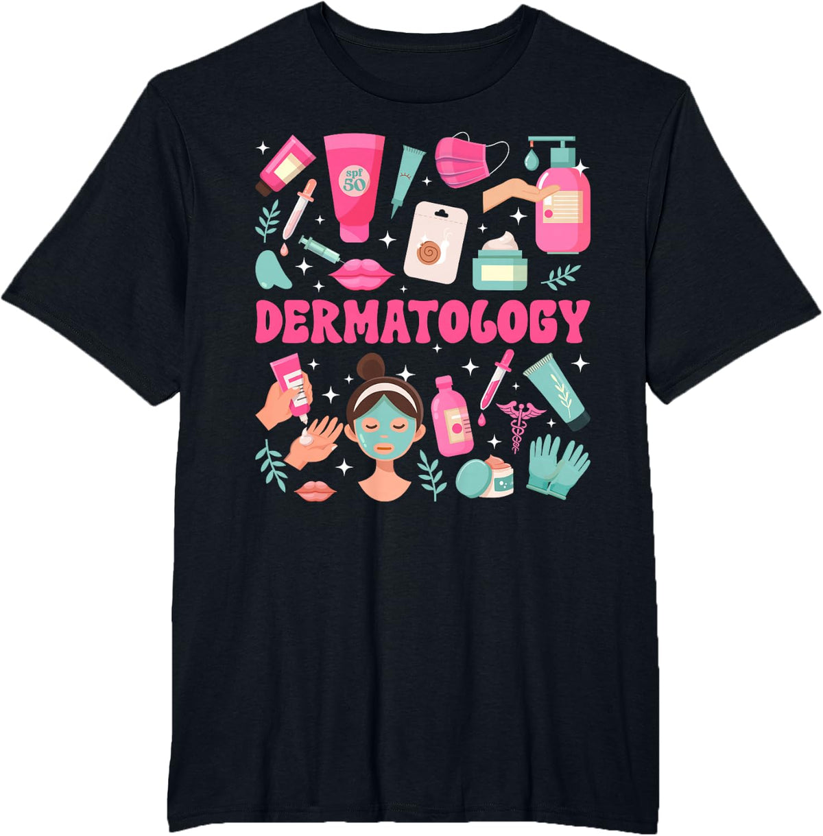 Dermatology Dermatologist Derm T-Shirt - Black